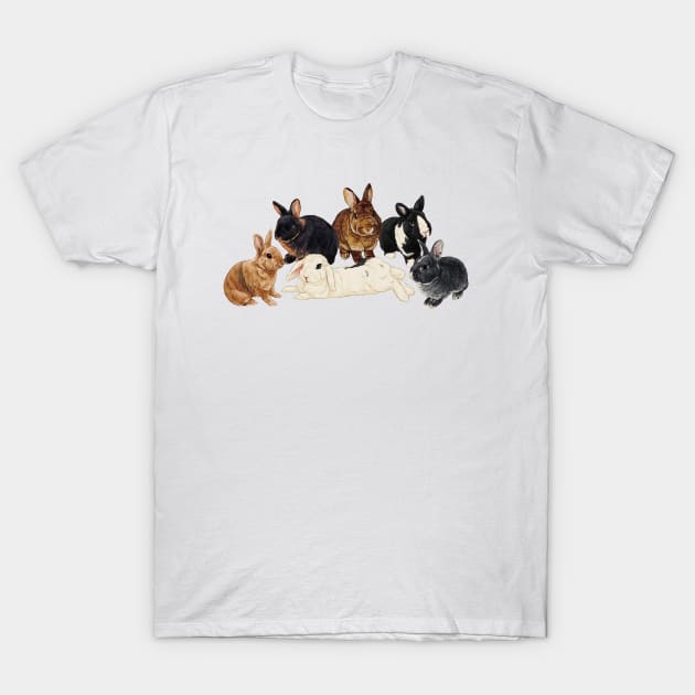 Kaninchen Familie 1 T-Shirt by Firlefanzzz